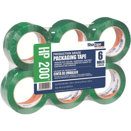 Shurtape Hp 200 - Green - 48Mm X 100M, 6Pk 181240
